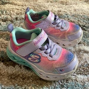 Toddler Girl Skechers Heart Lights